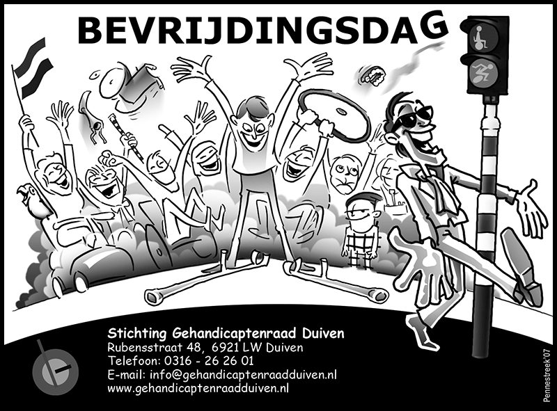 Feestende mensen tijdens bevrijdingsdag